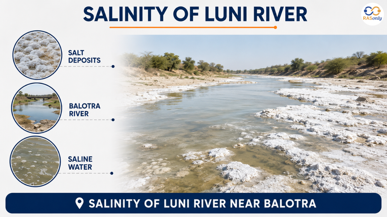 Salinity of the Luni River
