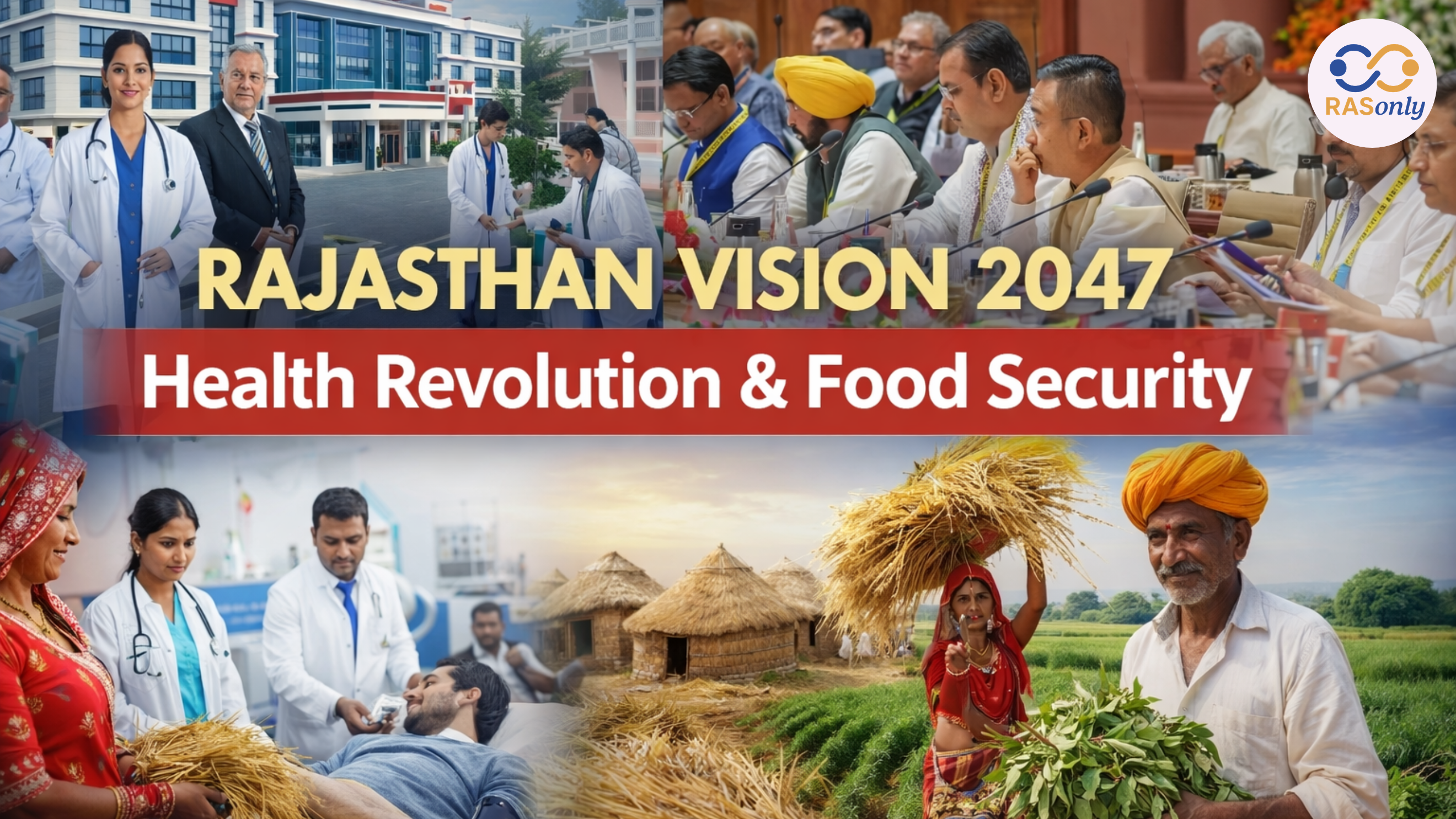 Rajasthan Health Infrastructure, Food Security & Vision 2047 – RAS Economy Notes
