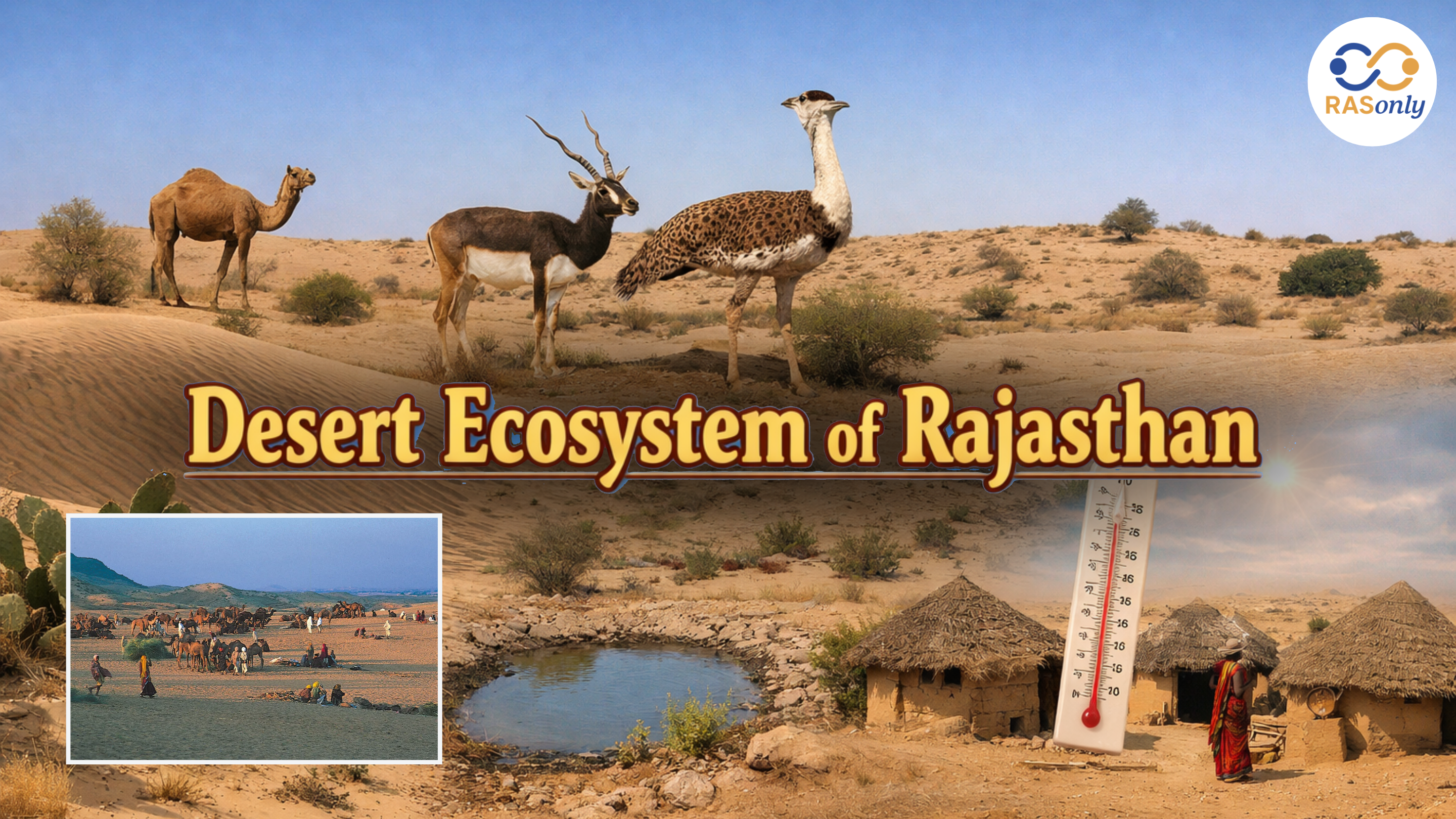 Desert Ecosystem of Rajasthan 2026: Climate, Biodiversity, Adaptation, Challenges & Sustainable Development (RAS)
