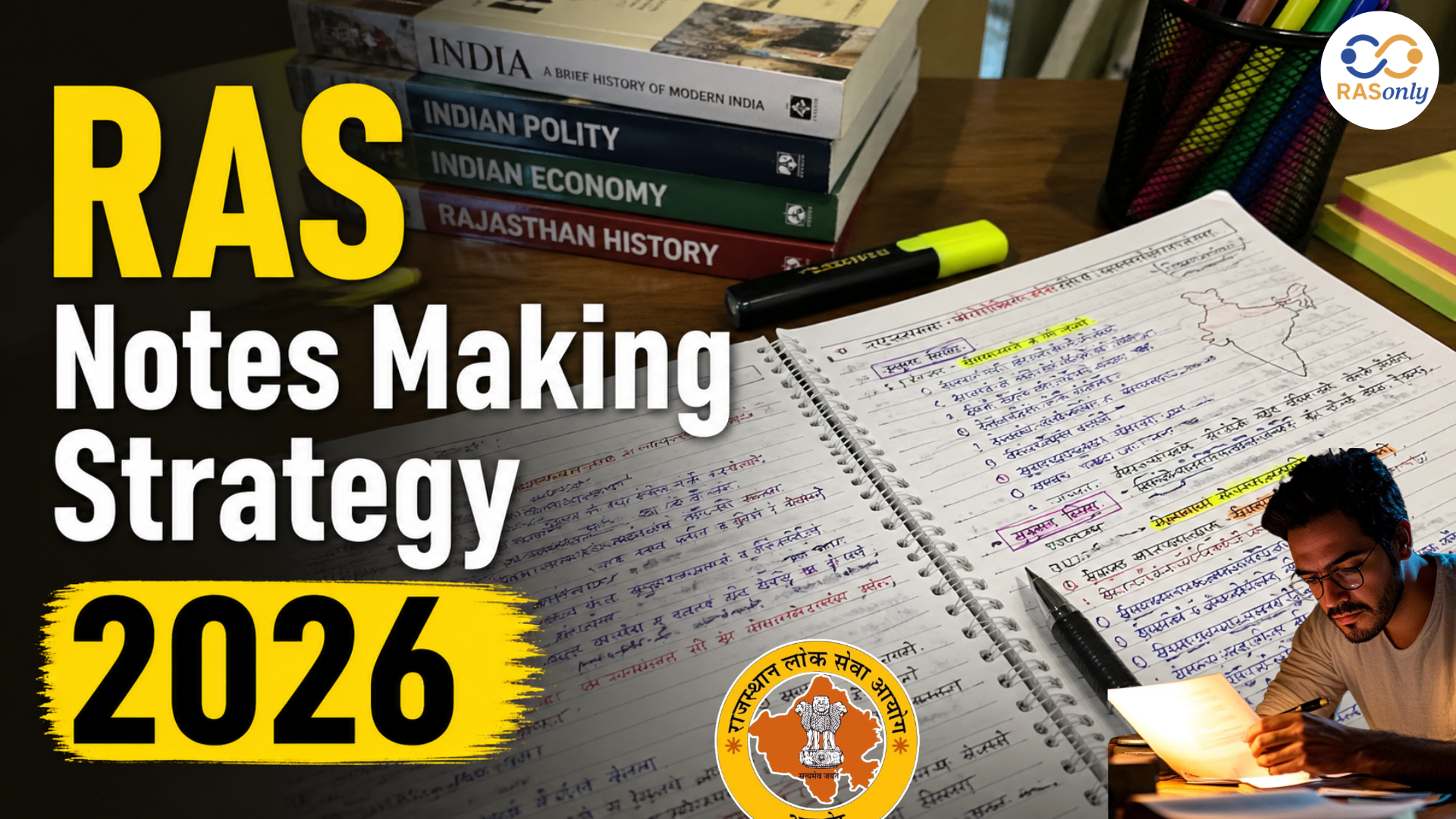 RAS Notes Making Strategy 2026 (How to Make Short, Smart & Revision-Friendly Notes for Prelims & Mains)