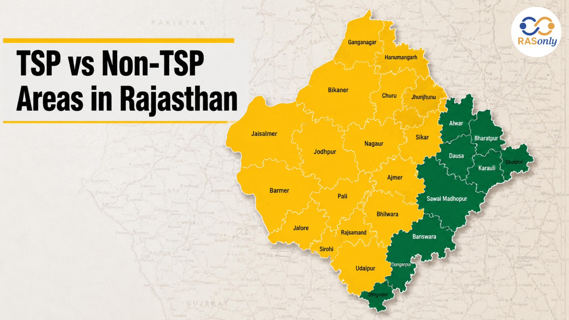 TSP vs Non-TSP Areas in Rajasthan: Complete Guide for RAS & Rajasthan Exams