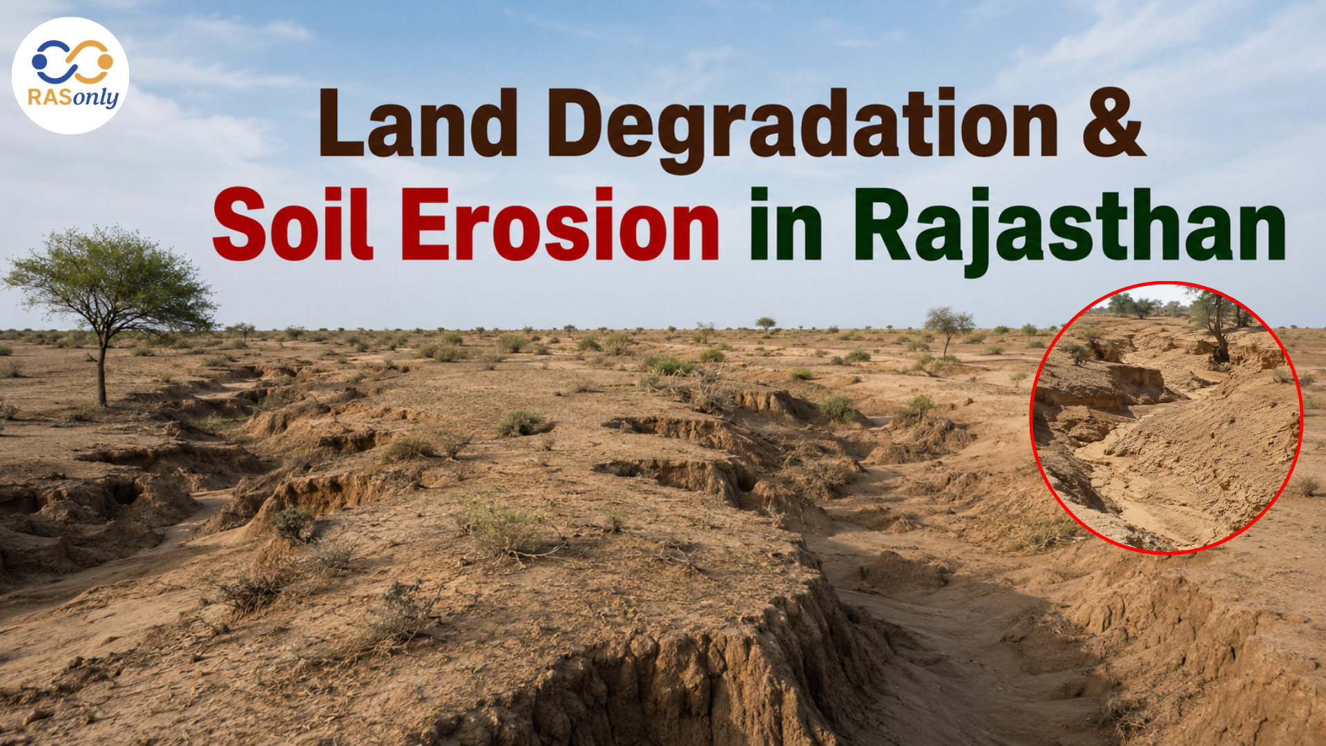 Land Degradation & Soil Erosion in Rajasthan: Preparation Strategy for RAS Prelims 2026