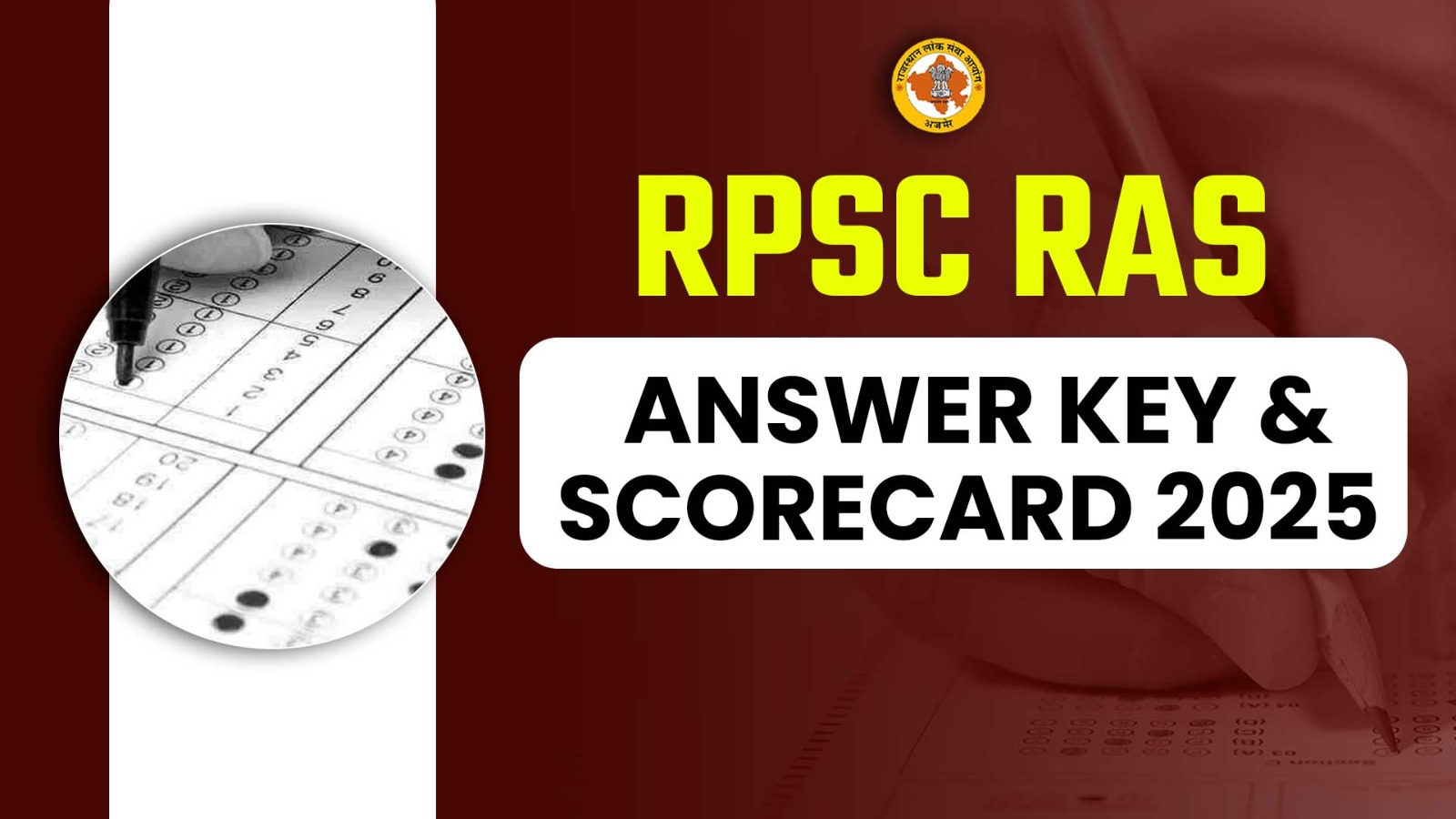 RPSC RAS Answer Key & Scorecard 2025